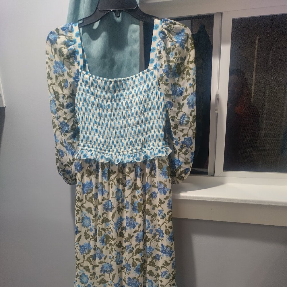 Women's "Taylor" blue Flowered dress